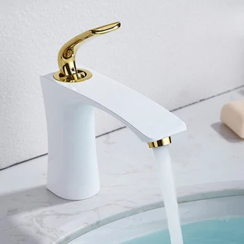 

Basin Faucets Bath Water Basin Mixer Tap Bathroom Faucet Hot and Cold Chrome-plated Brass Toilet Sink Water Crane Gold Mixer