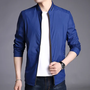 

Pure color jacket mens autumn new men jacket fashion casual coat man