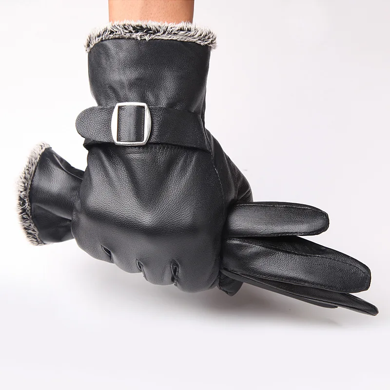 New Designer Men Gloves Drive 100% Genuine Leather Sheepskin Mittens ...