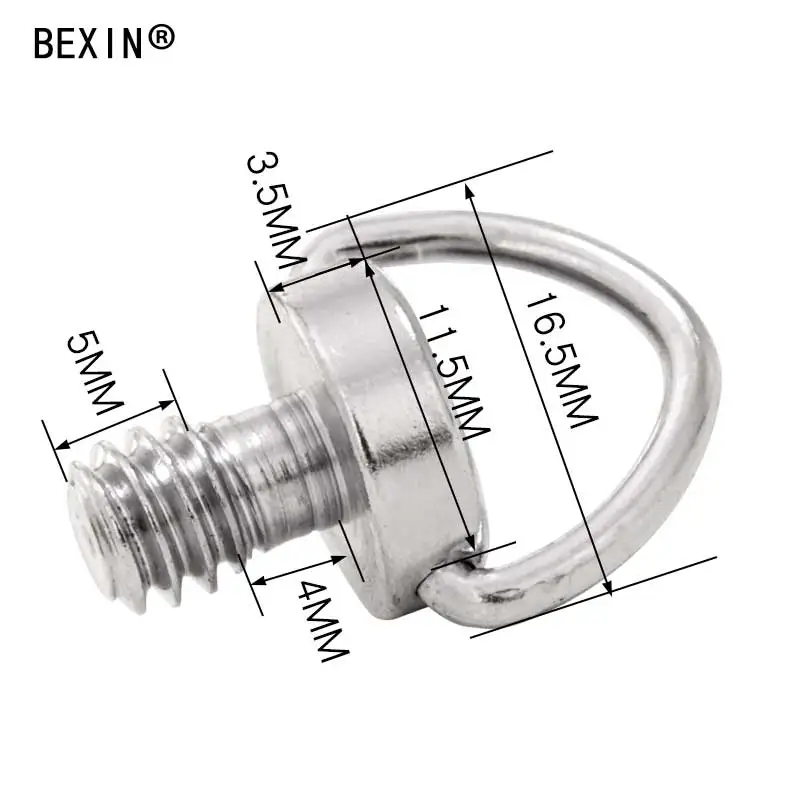 БЫСТРОРАЗЪЕМНАЯ пластина 1/4 ''-20 адаптер Крепление Винт 1/4 D кольцо с шестигранной головкой камера винт для штатива монопод для цифровой зеркальной камеры аксессуары для камеры