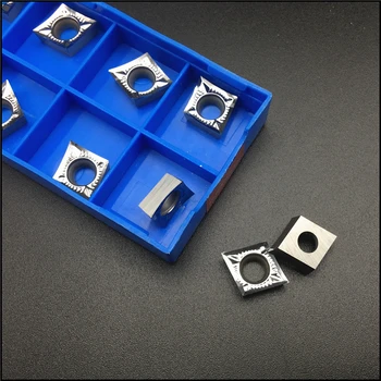 

50pcs CCGT09T302 AK H01 CGT060204 Carbide Inserts for Aluminum Lathe Machine Turning Cutter Tool