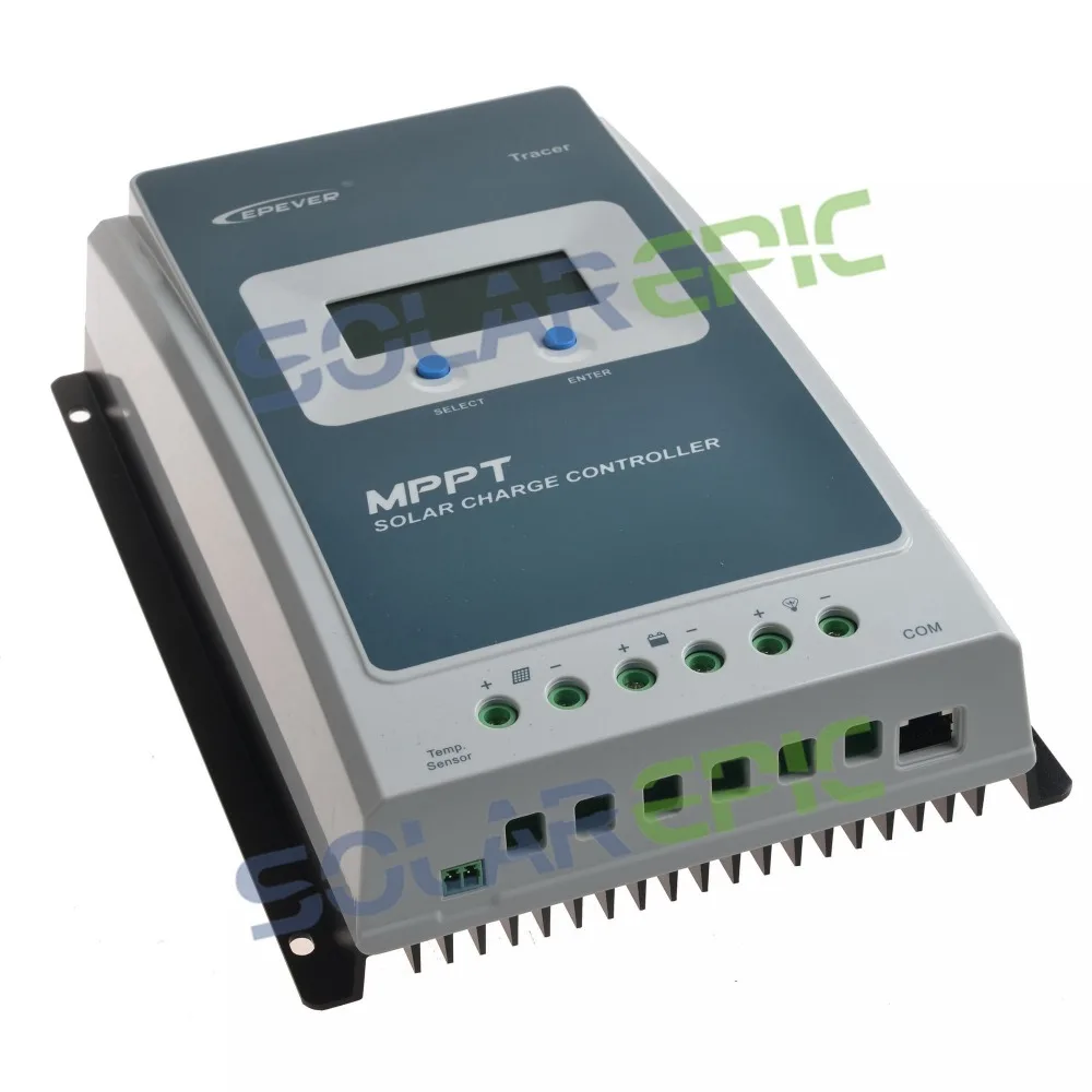 40A MPPT контроллер солнечного заряда+ дистанционный измеритель MT50 EPEVER регулятор батареи+ датчик температуры батареи и адаптер мониторинга