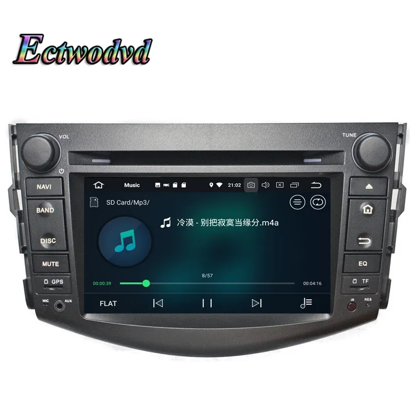 Sale Ectwodvd Octa Core 4G RAM 64G ROM Android 9.0 Car Multimedia DVD Player GPS HeadUnit For Toyota RAV4 2006 2007 2008 2009-2012 5