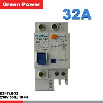 

Breaker,DZ47LE-32 1P+N C32 CHNT Circuit Breaker, 230V 32A 1 phase add Neutra wire, switch circuit breaker,leakage protection