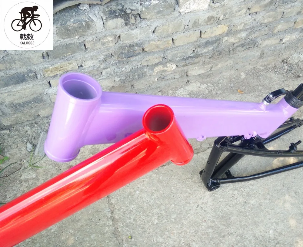 Flash Deal Kalosse  Aluminum  alloy  Folding hard  frame   1-1/8inch  Mountain bike frame  BB 68 mm   26*2.125  tires  26*17 inch , 9