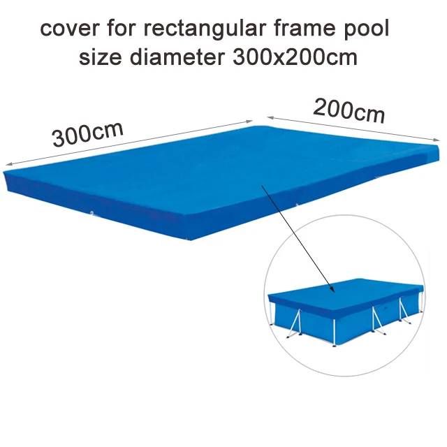 240 300 360 см над заземлением бассейн ткань для заземления бассейн надувной чехол аксессуар для бассейна ткань для заземления B33003 - Цвет: 300x200cm cap