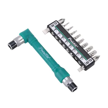 

Proskit 1PK-212H 10in1 Double Head L Shape Twin Wrench Driver Set Replacement Screwdriver Driver Kit Drop Shipping Supplier Sale