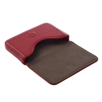 

Business Credit Card Case Holder Currency ticket PU Leather Red