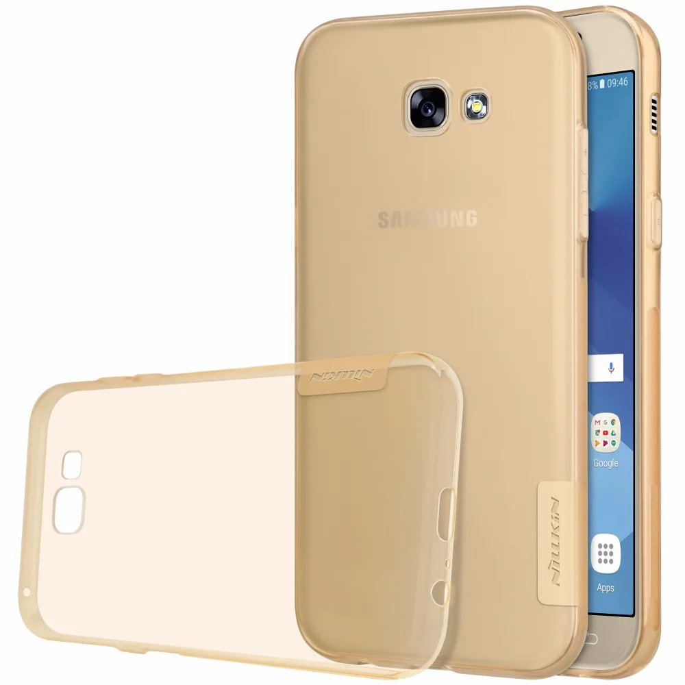 Чехол для samsung Galaxy A5 5,", Чехол для samsung A7 5,7", Чехол NILLKIN, натуральный ТПУ, прозрачный чехол, силиконовая задняя крышка