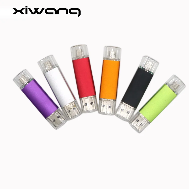 

Real OTG USB Flash Drive For SmartPhone Pen Drives 32GB 16GB 8GB Dual Pendrives Memoria USB 2.0 Stick
