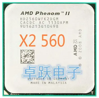 

AMD Phenom II X2 560 CPU 3.3GHz, 6MB L3 Cache Socket AM3 PGA938, Desktop CPU scattered pieces processor free shipping