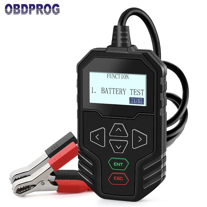 OBDPROG MT300 12 V& 24 V автомобильный Грузовик тестер батареи 12 V 24 V автомобильный Грузовик анализатор батареи 100-2000 CCA автомобильный инструмент русский