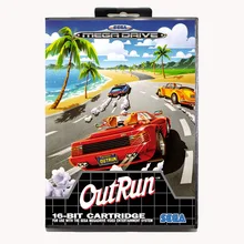 Outrun 16 бит для Genesis MD игровая карта с коробкой для sega Mega Drive для Genesis