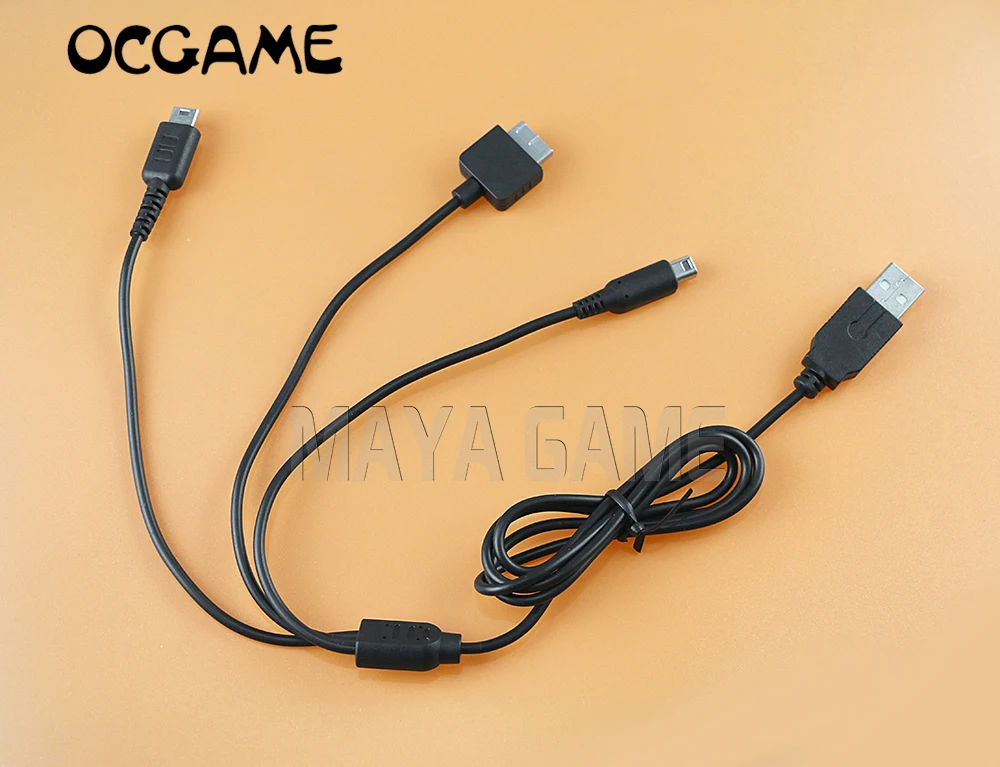 

Зарядное устройство OCGAME 20 шт./лот 3 в 1, USB-кабель для зарядки, шнуры для Nintendo NDSL NDSI PSV1000, кабели для зарядки