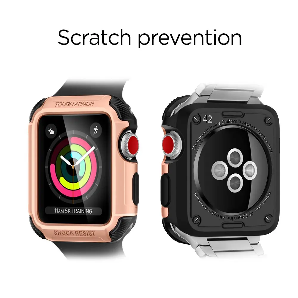 Чехол для Apple Watch чехол 44 м 40 мм iWatch band 42 38 универсальный защитный бампер