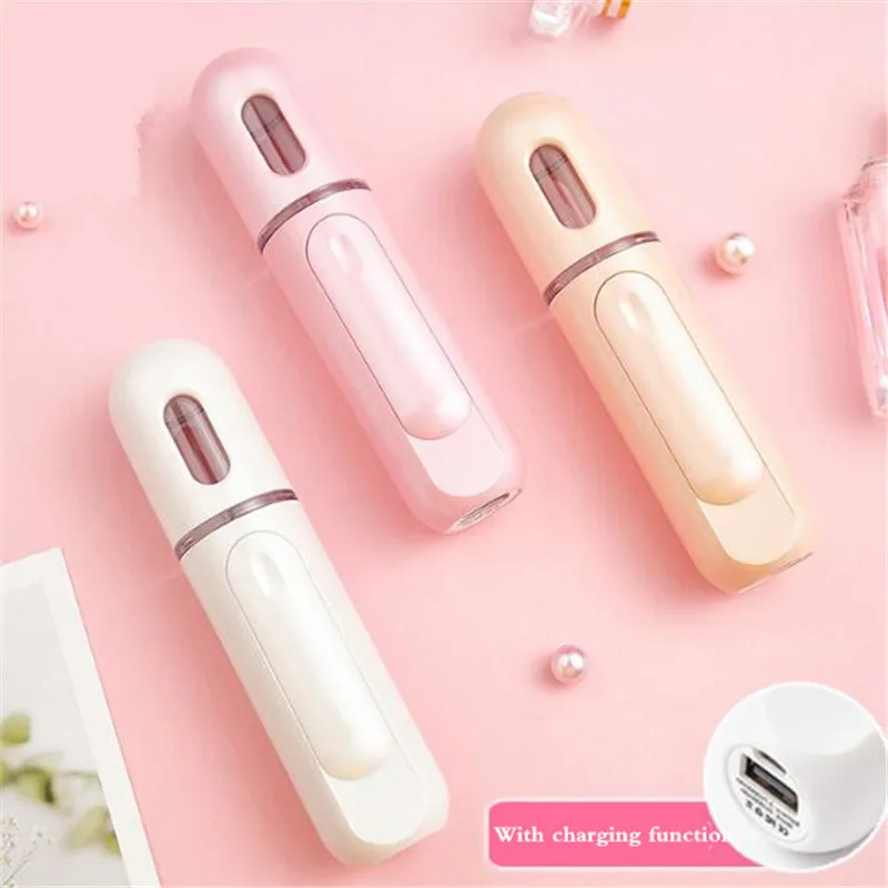 

2 in 1 Facial Sprayer Rechargeable Handheld Water Meter Facial Steamer Atomizer Potable Face Humidifier Skin Care Tool