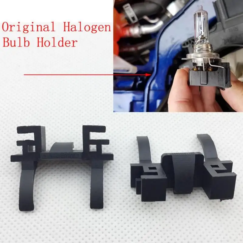 

2Pcs Car H7 LED Headlight Bulb Holder Base Adapter Sockets For Ford Focus Low Beam Headlamp Mount Land Rover Discovery FIAT 500