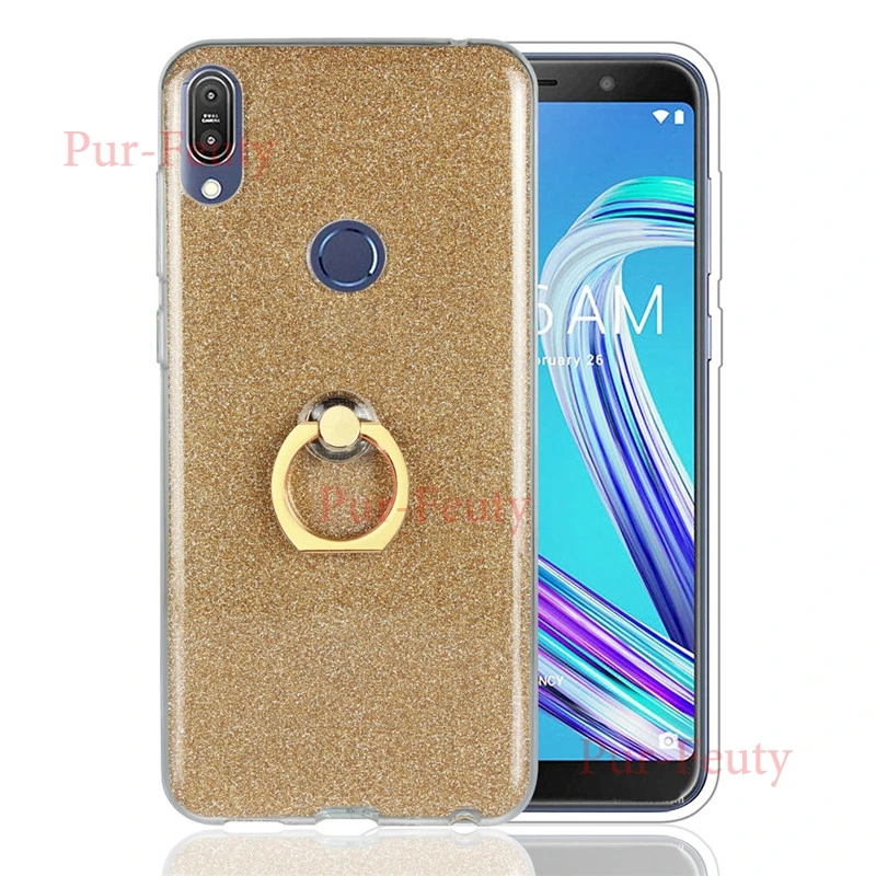 Чехол для ASUS ZenFone Max Pro M1 ZB602KL ZB601KL блестящие Симпатичные, из мягкого ТПУ силиконовый чехол-подставка для ZB602 ZB 602 601 KL