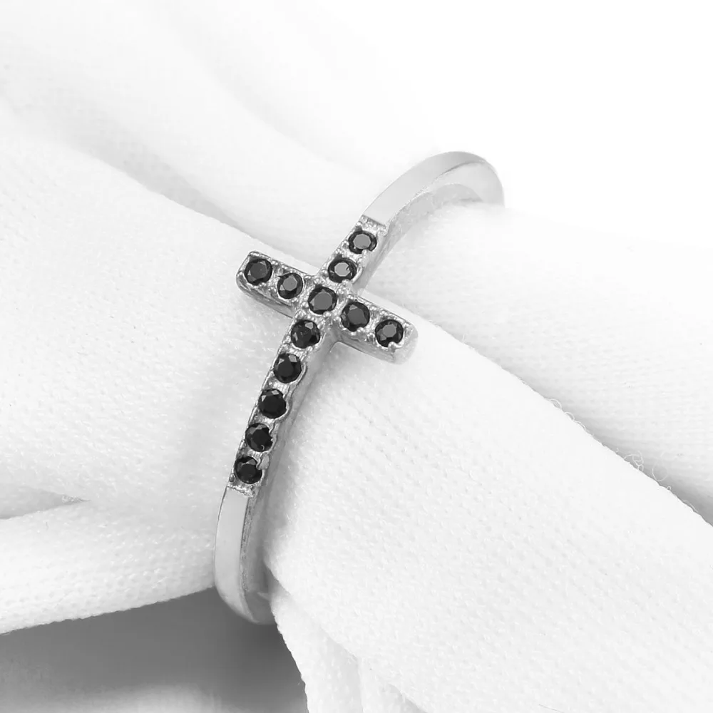 VANAXIN, 925, серебряные кольца с верой, 925 пробы, серебряные ювелирные изделия, подарок на помолвку, прозрачный черный камень CZ, кольца на палец для женщин, коробка