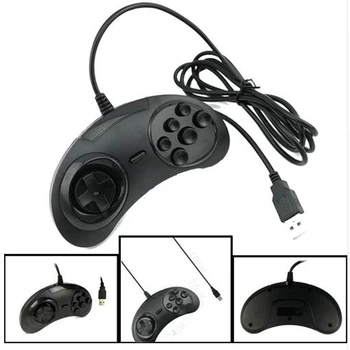 

for SEGA Genesis/MD2 Y1301 USB Gamepad Game Controller 6 Buttons SEGA USB Gaming Joystick Holder for PC MAC Mega Drive Gamepads