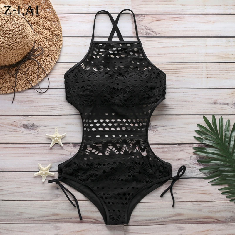 black swimsuit