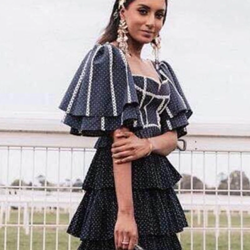 

Summer Blouses Designer Polka Dot Women Tops 2019