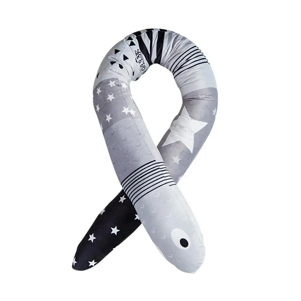 1.5M Length Baby Cot Cartoon Comfort Pillow Newborn Crib Enclosure Baby Bumpers Bedding Accessories for Infant Room Decor Cunas