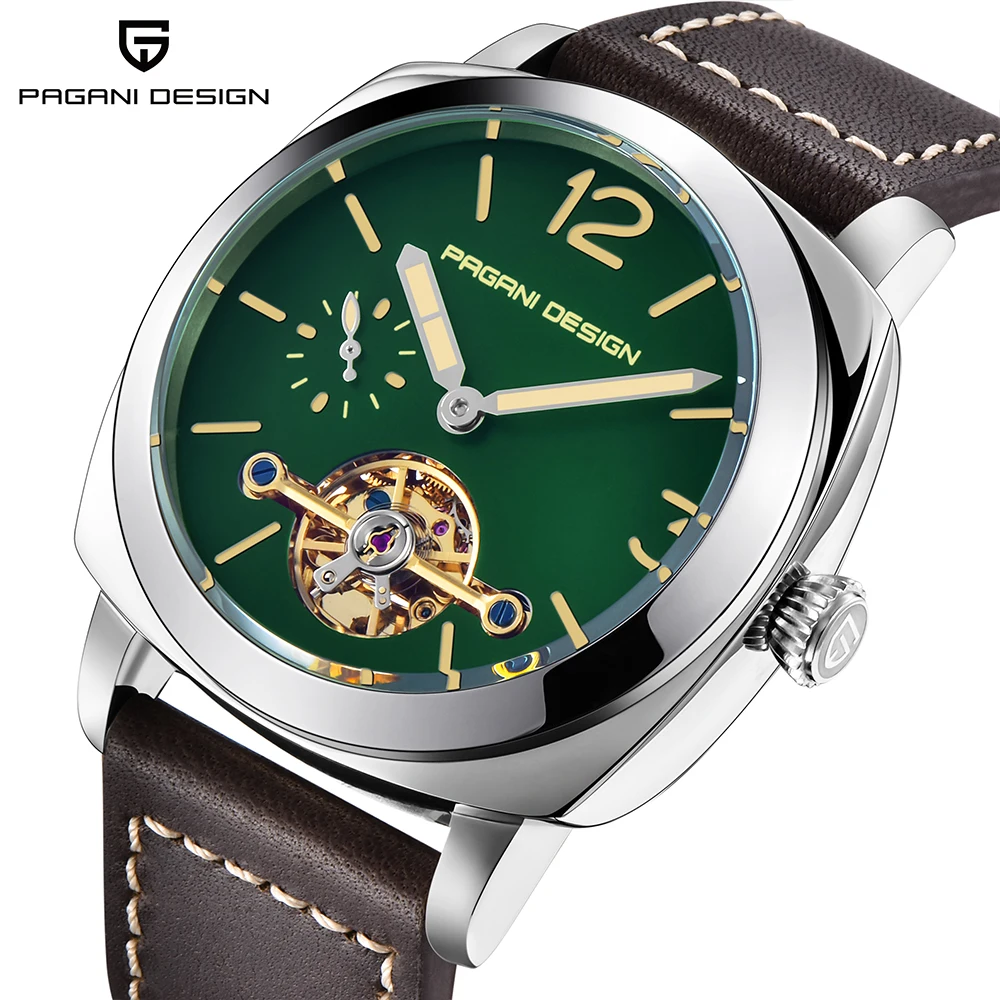 

PAGANI DESIGN New Men's Luxury Mechanical Watches Water Resistant Genuine Leather Fashion Casual Business Automatic Watch