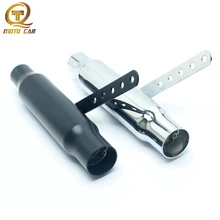 1pcs Refit Motorcycle Exhaust Muffer Universal 45MM Chrome Silver Black Escape FOR Yamaha Harley-Davidson Retro Vintage Moto 1pcs Refit Motorcycle Exhaust Muffer Universal 45MM Chrome Silver Black Escape FOR Yamaha Harley-Davidson Retro Vintage Moto