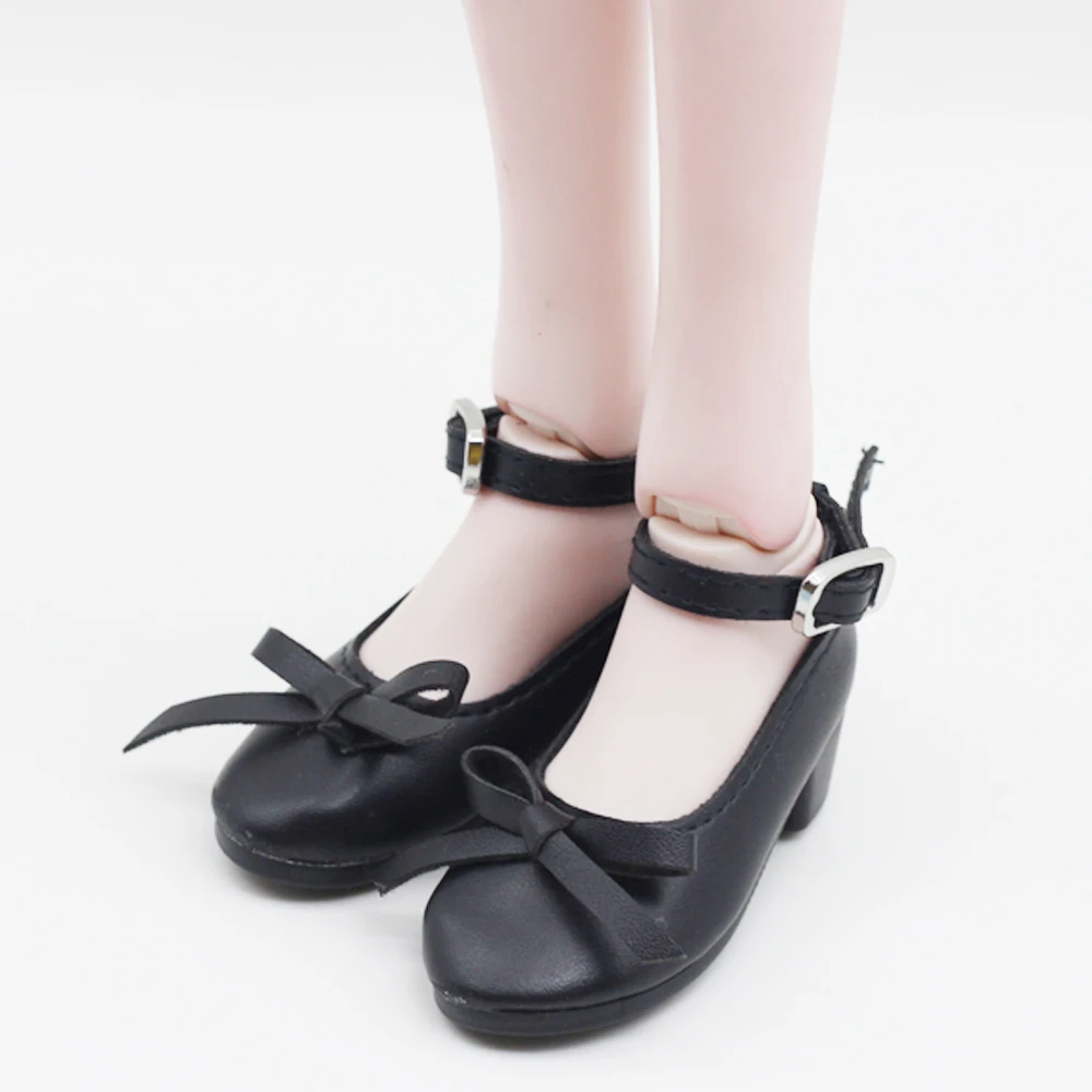 1pair Fashion PU Leather Shoes For 16inch 60cm BJD SD Dolls mini shoes toy fit 1/3 Dolls 7.8cm