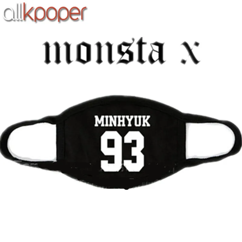 Allkpoper KPOP MONSTA X маска хлопок рот HYUNGWO лицо Муфельная I.M SHOWNU WONHO MINHYUK