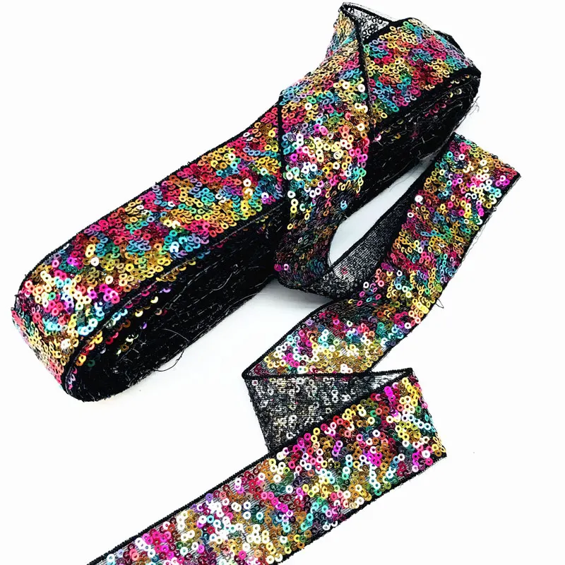 

Mesh Embroidery Beads Flap Lace / Color Embroidered Sequins Barcode/ fabric handmade DIY clothing accessories