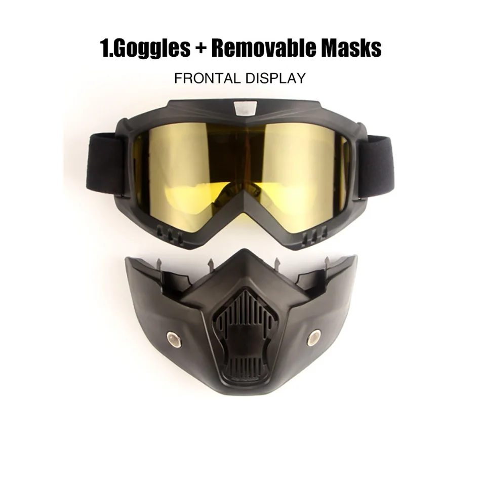 Профессиональный Ретро мотоциклетный шлем, маска, винтажные маски, открытый шлем для лица, крестовые шлемы, очки для мотоциклов, для уличного стиля