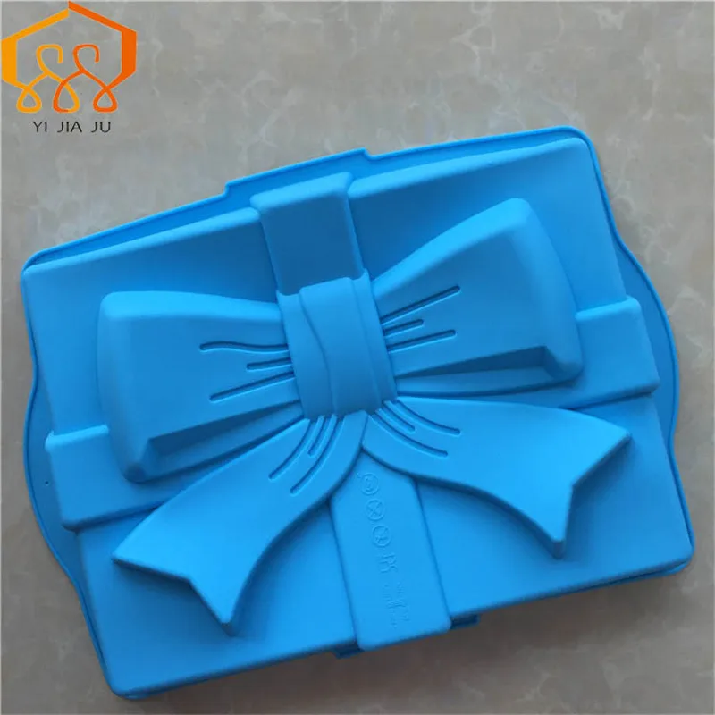 

Square Bow-knot Cake Mold Food Grade Silicone Baking Plate Mold Household High Temperature Resistance Diy Baking Tools
