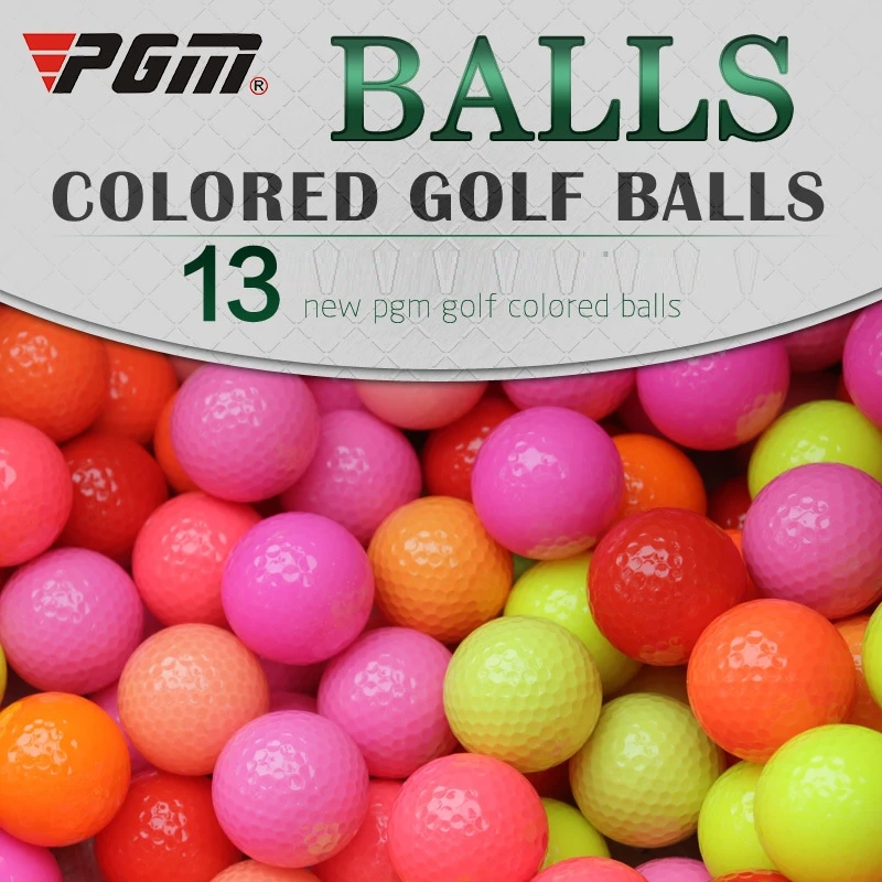 1 قطعة لعبة الغولف الكرة مزدوجة طبقات متعددة الألوان كرة جولف التدريب الإسفنج ممارسة كرات الجولف في 4 ألوان D0721