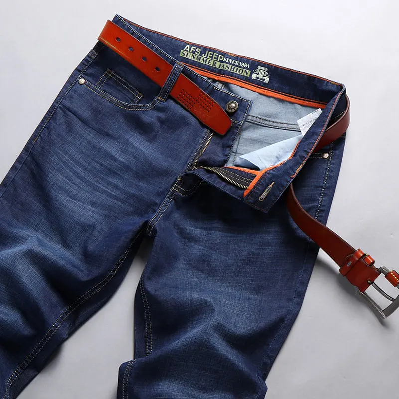 מוצר 2017 Summer Men's Jeans Brand Clothing High Quality Casual Blue