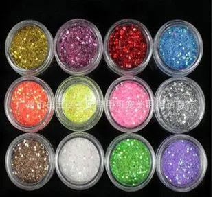

Laser powder 12 colors Top Grade Nail Craft Square Acrylic Glitter Powder For Nail Beauty DIY Factory Directly =AUF102