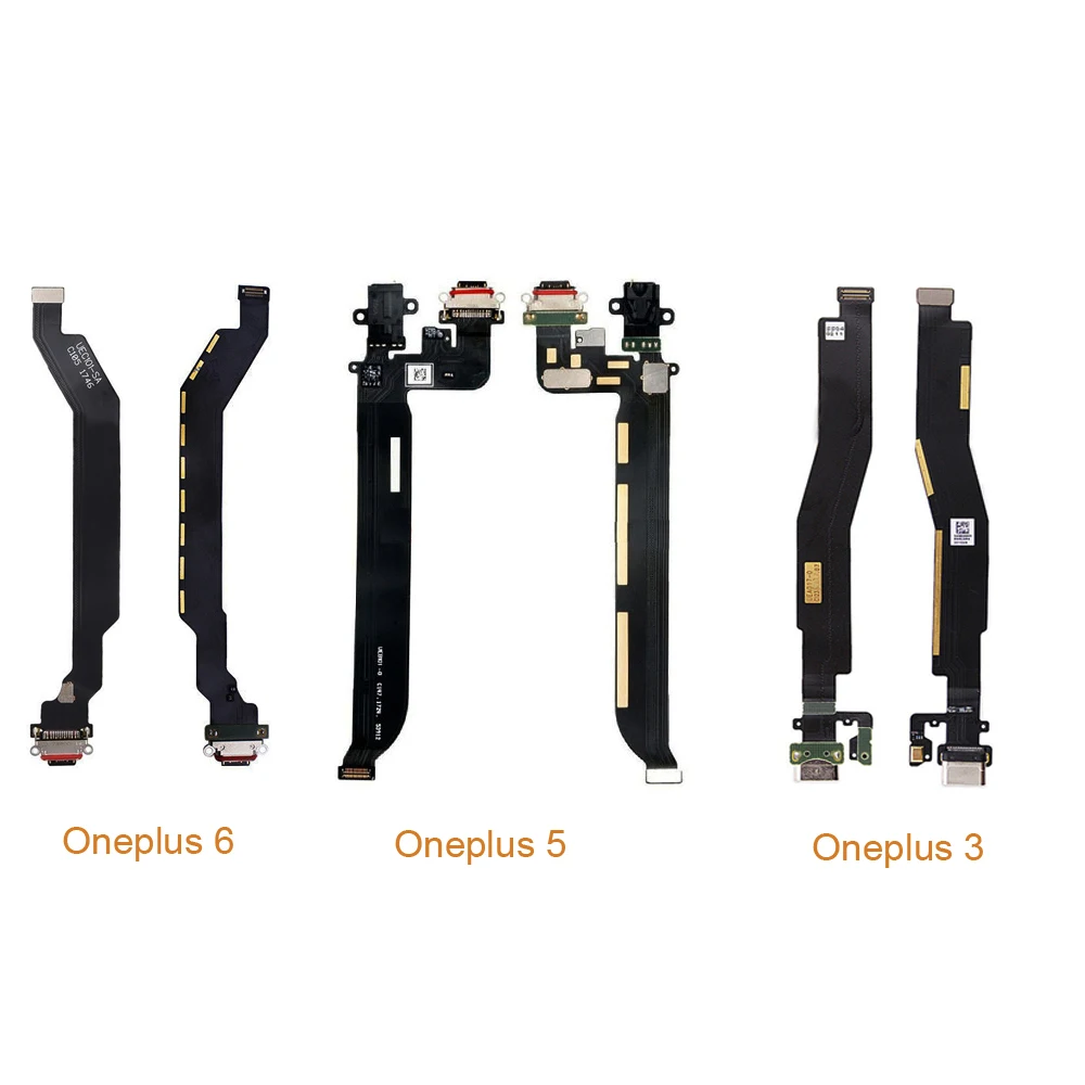USB Charger Charging Port Dock Connector Flex Cable For Oneplus 3 3T 5 5T 6 6T orginal charging connector flex