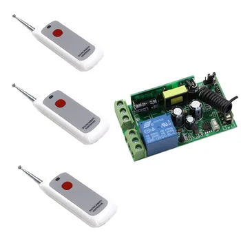 

AC85V-250V 110V 220V 1CH Wireless Relay Remote Control Light Switch Radio Light Switch Receiver One Button Transmitter