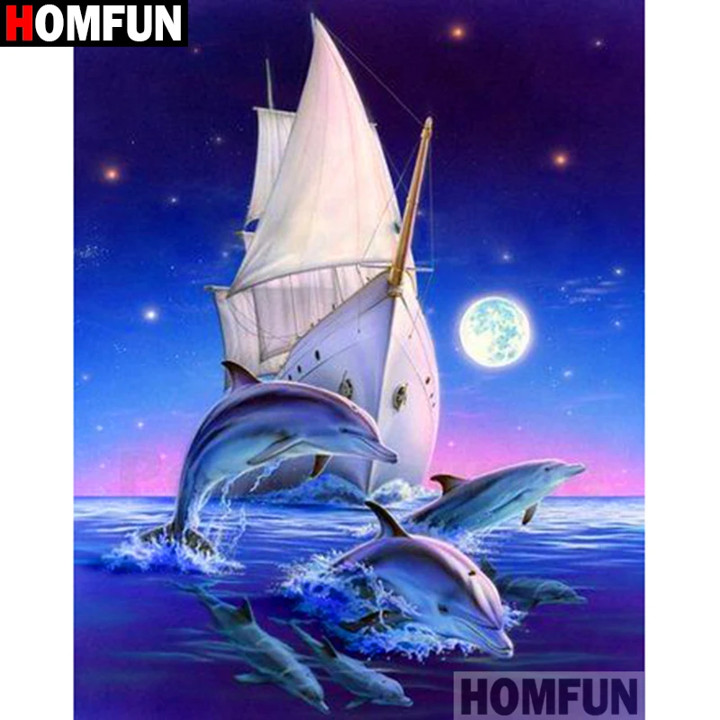 Алмазная 5D Вышивка HOMFUN A19077 картина сделай сам с полными квадратными/круглыми