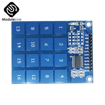 

TTP229 16 CH 16CH Channel Digital Capacitive Switch Touch Sensor Module For Arduino Diy Electronic PCB Board