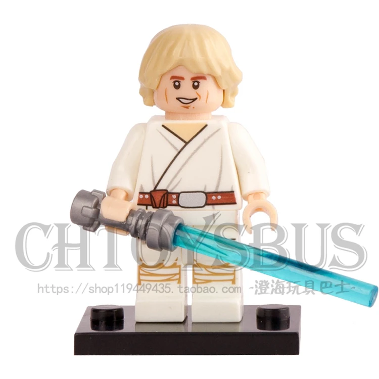 Goede SingleSale STER OORLOG Rogue Een Luke met Lightsaber Yuda Darth vader C 3PO minifig Monteer DIY Bouwstenen Kids Gift Speelgoed