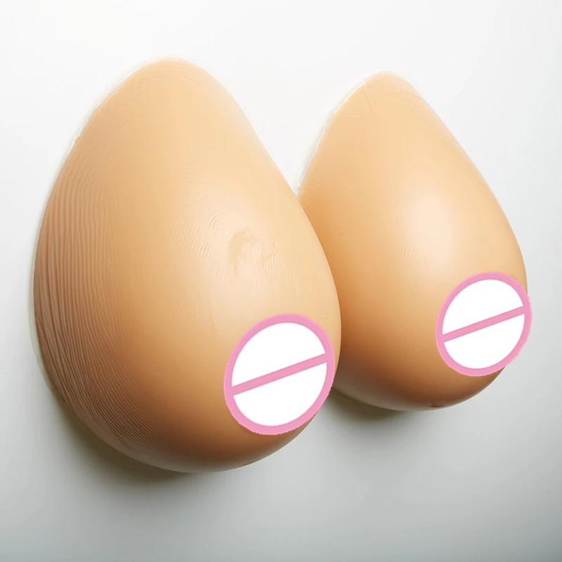 

Brown Fake Boobs 1600g/pair Crossdresser Silicone Breast Forms Prosthesis Artificial Breast Silicone False Breasts