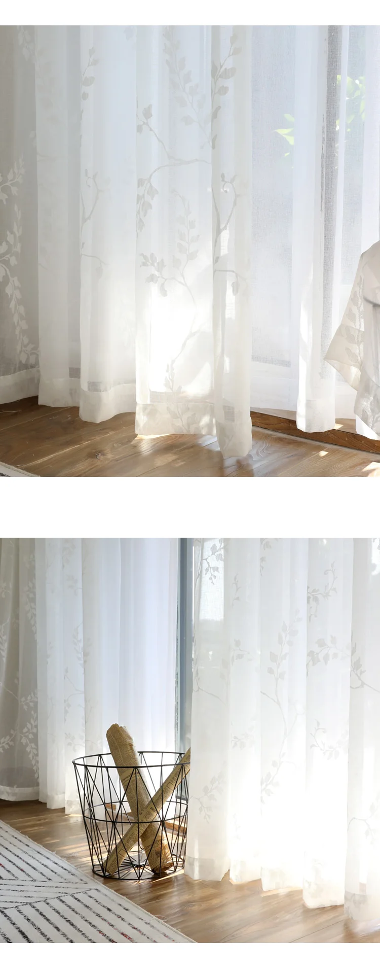 CITYINCITY luxury Pastoral curtains for living room Burn out kitchen curtain For bedroom Window ready made Curtain Customized_05