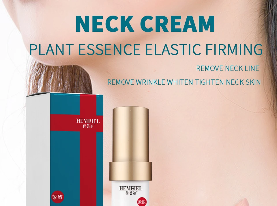 Firming Neck Cream Plant Essence Elastic Lighten Lines Lifting Neck Skin Care Anti Wrinkle Whitening Beauty Skin Care 15ml