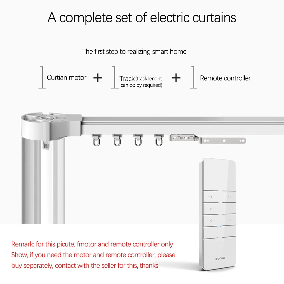 5 м настраиваемый Супер Довольно занавес трек для Xiaomi aqara/Dooya KT82/DT82 мотор, высокое качество электрический трек для умного дома