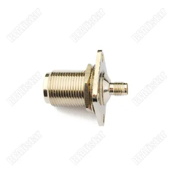 

2 Pieces N-Type Female Jack to SMA Jack 4 hole Panel Mount bulkhead Nut Adapter Connector