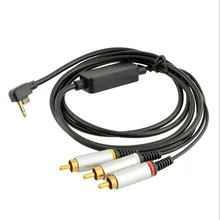 Аудио Видео AV кабель для RCA удлинитель композитный кабель для sony playstation Портативный psp 2000 3000 тонкий для ТВ монитора
