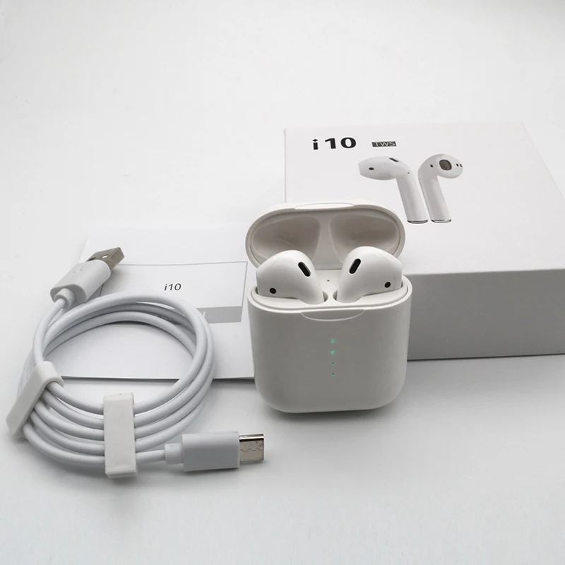 

New i10 TWS Bluetooth Earphones Wireless Earphone Bluetooth 5.0 Earbuds Touch Control Headset For All Smart Phone
