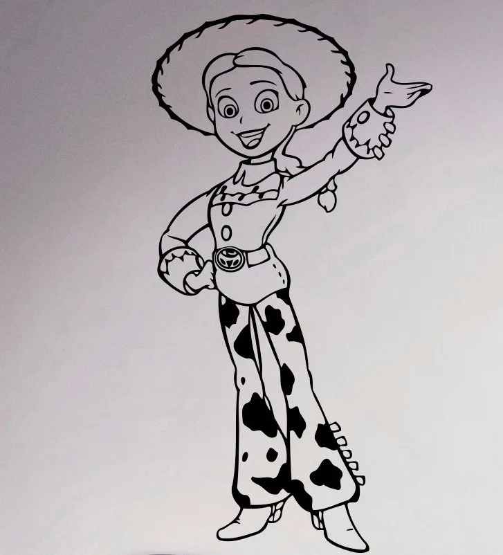 Toy Story Jessie Wall Vinyl Decal Cartoons Sticker Home Interior Kids Children Room Nursery Decor Removable Mural